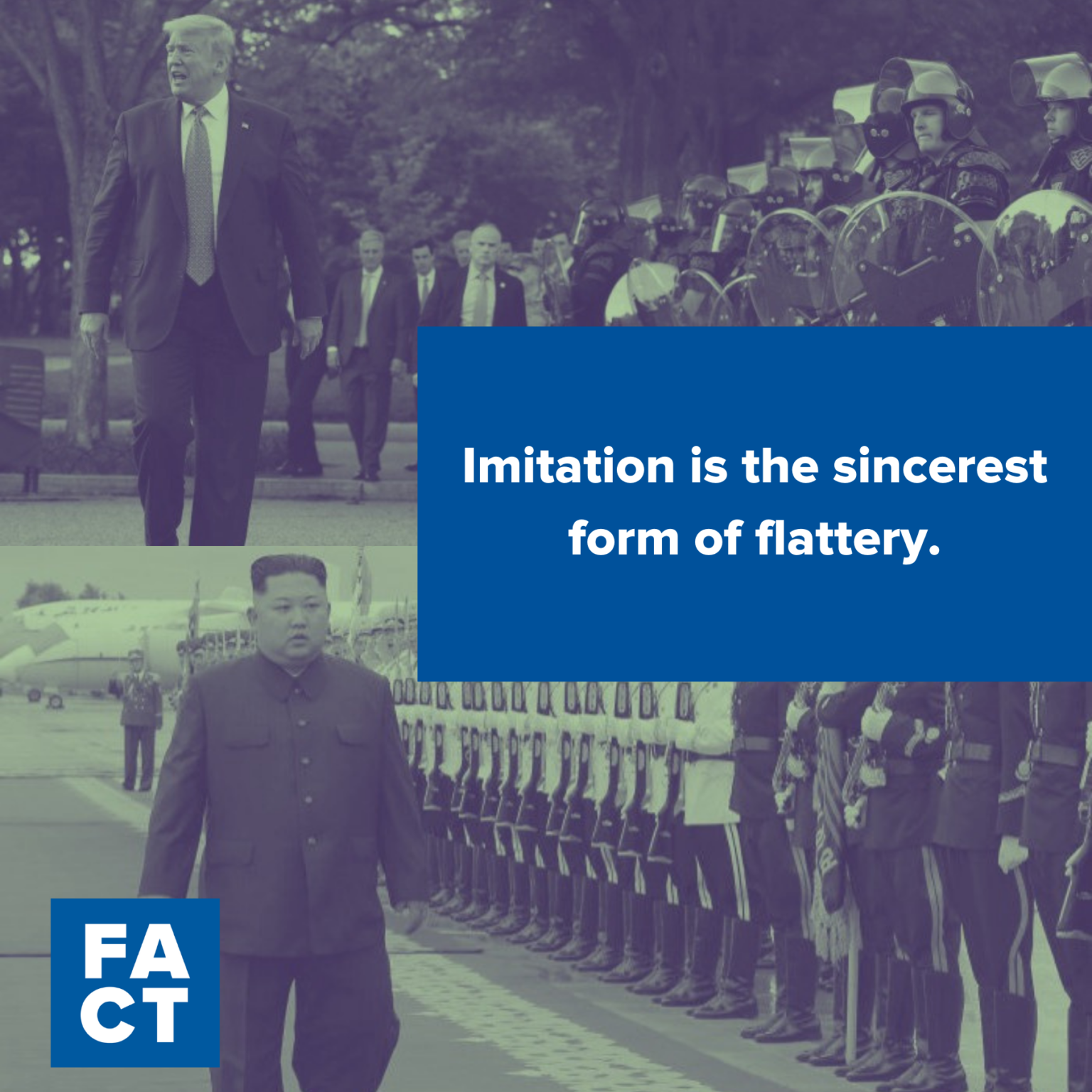 Donald Trump and Kim Jung Un